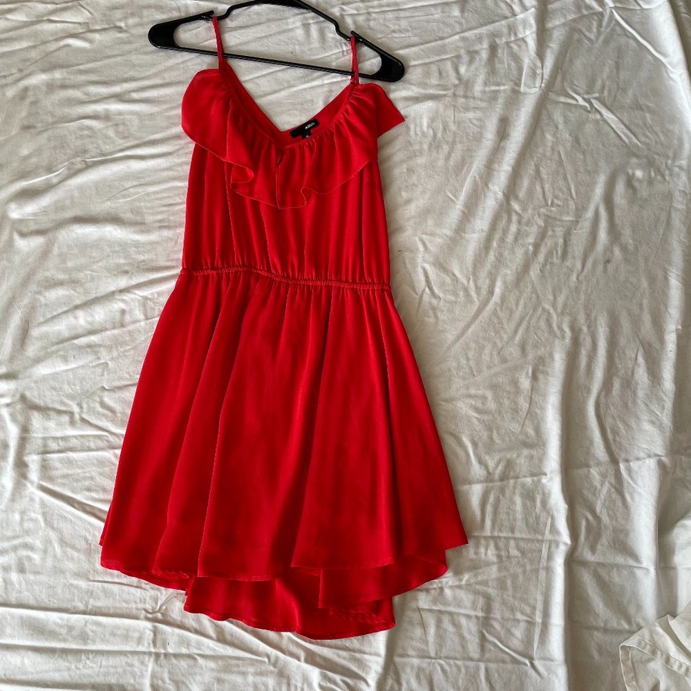 AQUA red summer dress